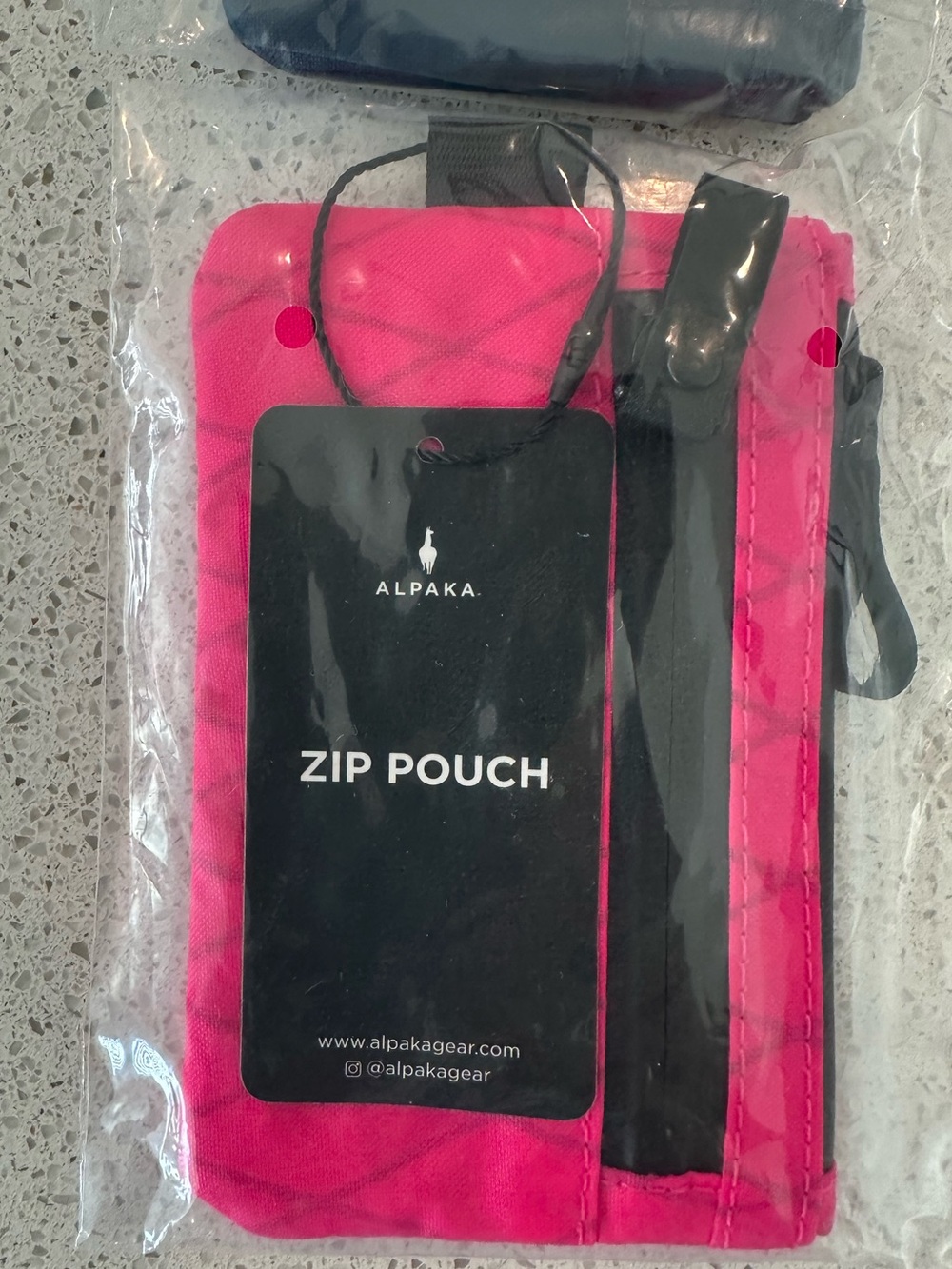ALPAKA Zip Pouch pink and blue RFID-Blocking Small Cash and Card Zip Wallet. NWT